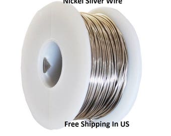 1/2 Lb.Nickel Silver Wire (Dead Soft) On Spool - ( Gauges 14 - 16 - 18 - 20 - 22 - 24 - 26 )