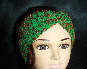 headband green and rust