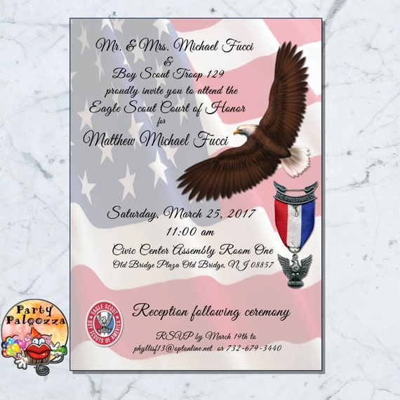 Printable Eagle Scout Invitation