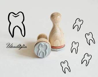 Ministempel Zahn, Milchzahn, Ø 12 mm