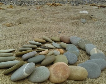 Irish Sea Stone Pebbles , Beach Stones, 10 pieces