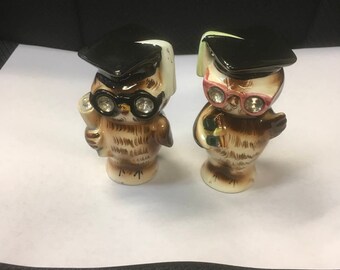 Lefton's Owl Salt and Pepper Shakers