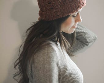 PDF Crochet Pattern for a Super Simple and Slouchy Textured Beanie