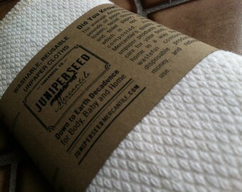 Organic Unbleached Cotton Birdseye Unpaper Towels 12" x 12" – You Pick Quantity
