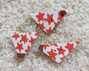 Strarry Stripes Trio of Buttons