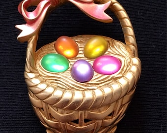 JJ Easter Basket Brooch / Pin