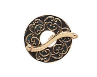 SAKI Bronze Damask Toggle Clasp 23mm
