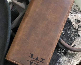 Personalized Wallets, for Men, Mens Leather Wallet, Mens Bifold Long Wallet, Personalized Wallet, Gift for Men, Gifts for Him, Husband Gift