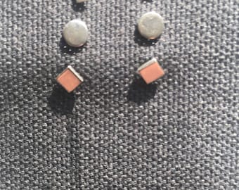Set of Sterling Silver Post Earrings