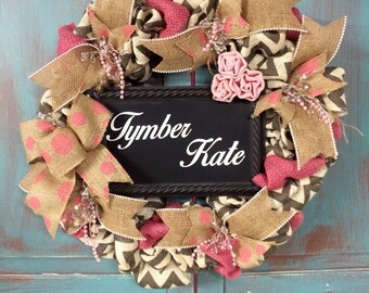 Baby Girl Wreath, Its A Girl Wreath, Nursery Wreath