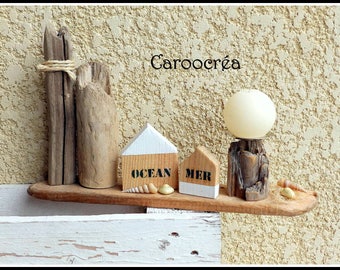 Driftwood Beach decor candle holder