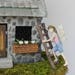 Fairy Garden Fairy Gracie, climbing ladder, miniature figurine, mini garden accessories, terrarium supplies, miniature garden supply