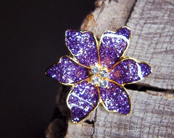 Tropical Orchid Brooch #5448