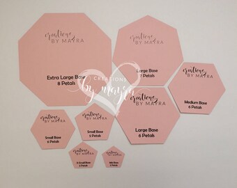 DIGITAL Polygon bases for paper flowers / PDF / Read Item Details