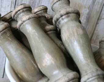 spindles, wooden spindles, wood spindles, small spindles, unpainted spindles, farmhouse decor