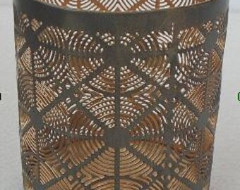 Tea light, lantern, zinc, ornament