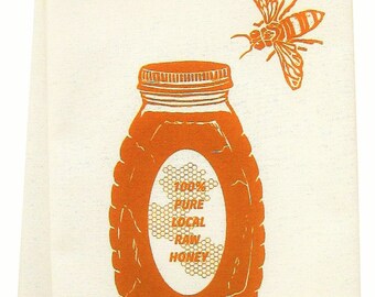 NEW honey tea towel ORGANIC cotton