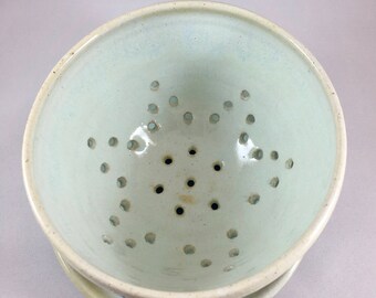 Ceramic Berry Bowl- Handmade Small Ceramic Colander