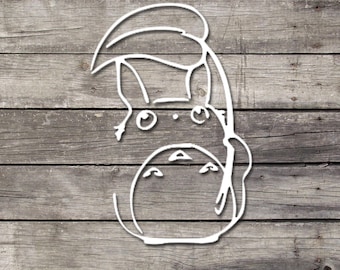 Totoro Sketch Decal | My Neighbor Totoro Decal | Miyazaki Decal | Window Decal | Laptop Decal | Fandom Decal