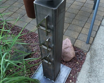 Address sign with low voltage landscape light