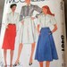 McCalls 8461 vintage cut skirt size 20 waist 34 straight or flared