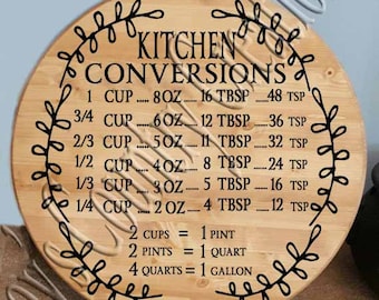 Kitchen Conversion Vine circle SVG, PNG, JPEG