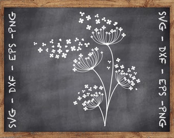Dandelion SVG File - Dandelion Cricut SVG - Dandelion Clipart - Dandelion Silhouette - Dandelion DXF - Dandelion Cut File - Dandelion Eps