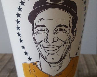 The Great Bob Feller of the Cleveland Indians 7-Eleven Hall of Fame Plastic Slurpee Cup