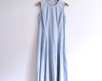 Denim maxi dress | Etsy