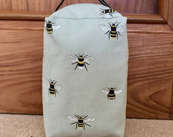 Sophie Allport door stop, fabric doorstop, door stopper, Bees handmade door stop