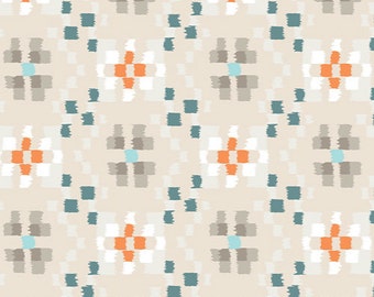 Crochetting Clouds, Wanderer, Art Gallery Fabrics, Off white nursery fabric, Fabric by the yard, WAN-13304
