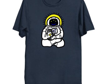 Spirit Animal Astronaut Ringspun cotton T-shirt, multiple color options available