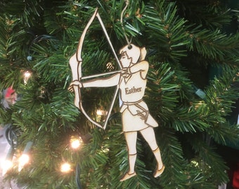 Archery 1 Personalized Christmas Ornament