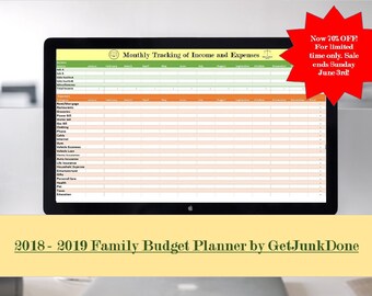family budget based on calendar planner