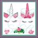Unicorn SVG Horn Lashes Ears Face Life Mermaid Horse Mom 2018 Class Grade Teacher School Girl Flower Home Princess Monogram Beach Bow Decal.