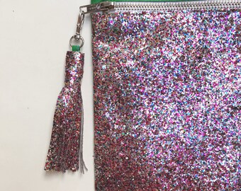 Glitter Clutch - Large - Rainbow/Apple