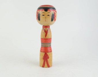 Vintage kokeshi doll, by Tokujiro Ishikawa