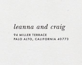 Two Names Return Address Stamp. Self-Inking Stamper. Wooden Mailing Stamp. Custom Address Stamp. Self-Inking Address Stamp. STYLE 65