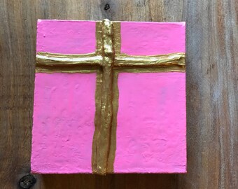 6x6 Cross Painting on Thick Canvas