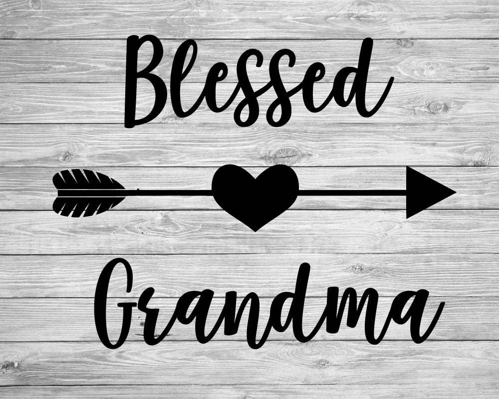 Download Blessed Grandma SVGDXFAI Digital Cut File