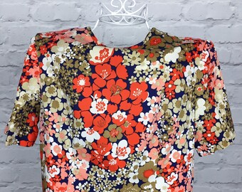 1960's Peaches & Cream Shift Dress