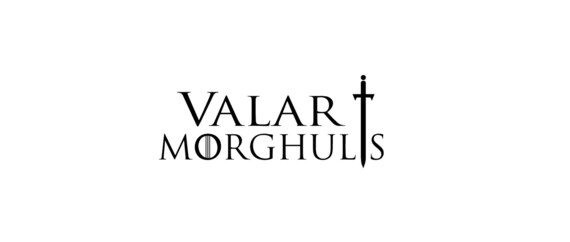 Game of Thrones Valar Morghulis Decals 4"-10"