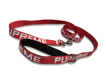 Pupreme Leash | Pupreme | Hypebeast | Dog Hoodie | Pet Streetwear | Pet Clothing | Dog Clothing |