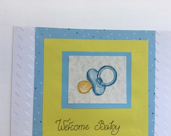 Hand-made Card, newborns