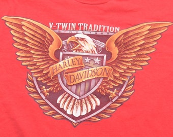 Vintage 90s Harley Davidson Eagle t-shirt mens X-large biker motorcycle
