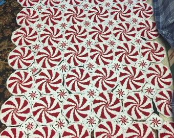 Peppermint Throw Red Heart pattern