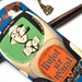 Bookmark with Bronze Charm - Vintage Movie Poster - Tati - Monsieur Hulot - Handmade