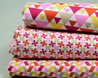 lot de 3 coupons assortis , 4x150cm minimum de chaque tissu