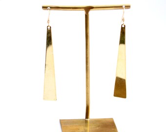 Gold Bar Earrings, Gold Dangle Earrings, Gold Drop Earrings, Dangle Earrings, Bar Earrings, Drop Earrings, Gold Filled Earrings
