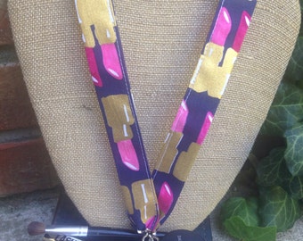 Lipstick Lanyard Cosemotologist Lanyard Stylist Lanyard Pink